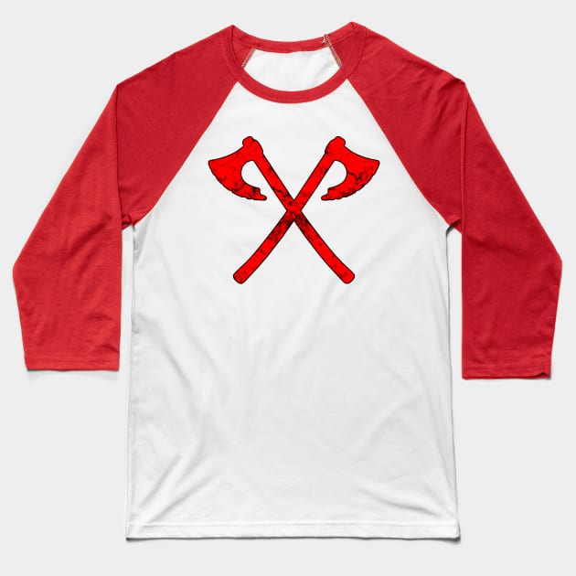 Viking Warrior Axes Baseball T-Shirt by Scar